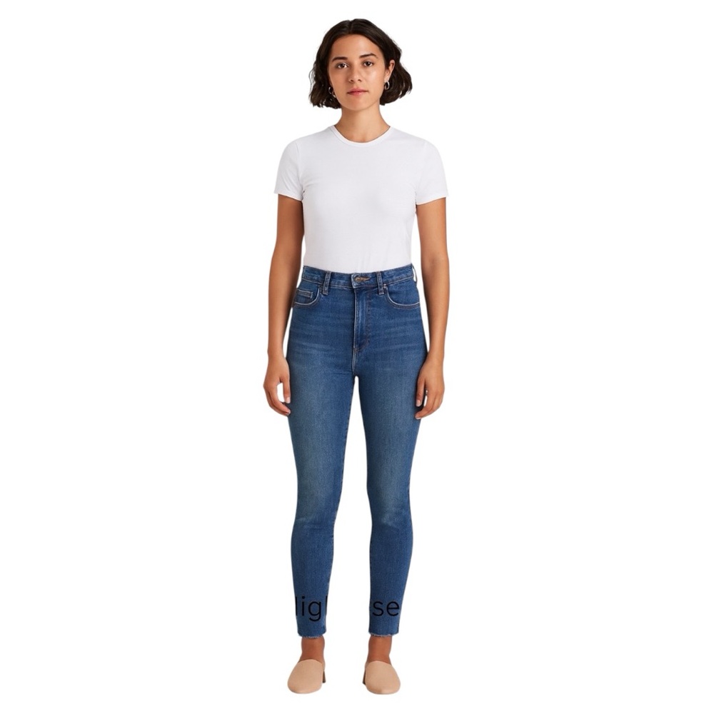 Everlane High Rise‎ Frayed Hem Jeans